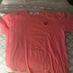 MENS COMME DES GARÇON PLAY TEE WORN COUPLE TIMES SIZE LARGE